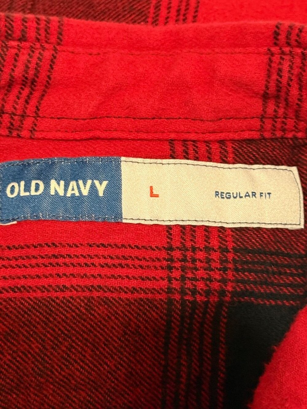Old Navy Flannel Shirt size Large - Picture 6 of 7